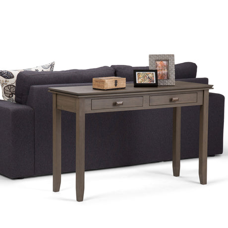 Artisan - Handcrafted Console Sofa Table by Simpli-Home | Bel Furniture