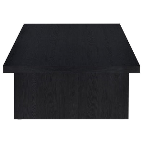 Max - Rectangular Engineered Laminate Coffee Table - Black by Coaster Fine Furniture | Bel Furniture