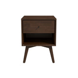 Caroline - Mid-Century Modern Style Night Stand - Brown by Ashcroft Furniture | Bel Furniture