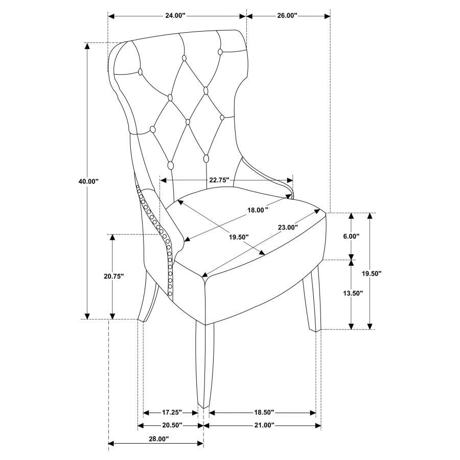 Baney - Fabric Upholstered Dining Side Chair