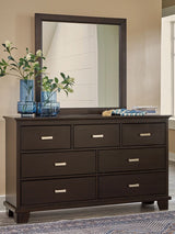 Covetown - Dark Brown - Dresser And Mirror by Signature Design by Ashley® | Bel Furniture