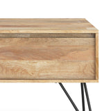 Hunter - Handcrafted TV Media Stand - Natural by Simpli-Home | Bel Furniture