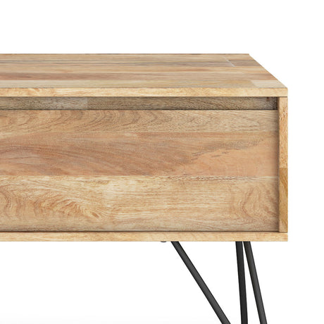 Hunter - Handcrafted TV Media Stand - Natural by Simpli-Home | Bel Furniture