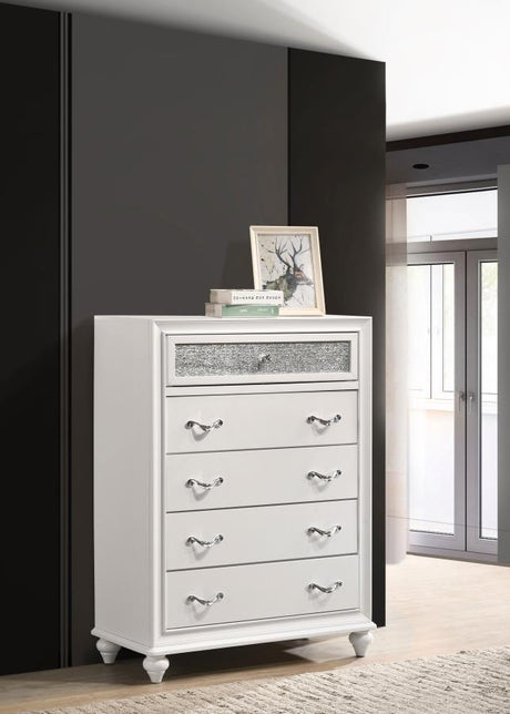 Barzini - 5-Drawer Bedroom Chest by CoasterEveryday | Bel Furniture