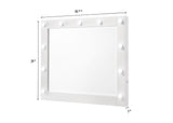 Avery - Vanity Set (With LED Luxo Mirror) - White
