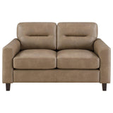 Scotland - Faux Leather Upholstered Sofa Set