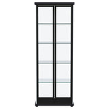 Aero - 5-Shelf Display Curio Cabinet With Led Lighting by Coaster Fine Furniture | Bel Furniture