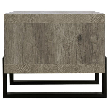 Dinard - Engineered Wood Coffee Table - Gray Driftwood by CoasterEssence | Bel Furniture