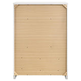 Felicity - 5-Drawer Bedroom Chest - White High Gloss by CoasterEssence | Bel Furniture