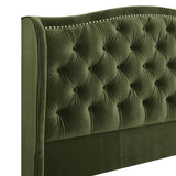 Marcella - Upholstered Shelter Headboard Bed Set