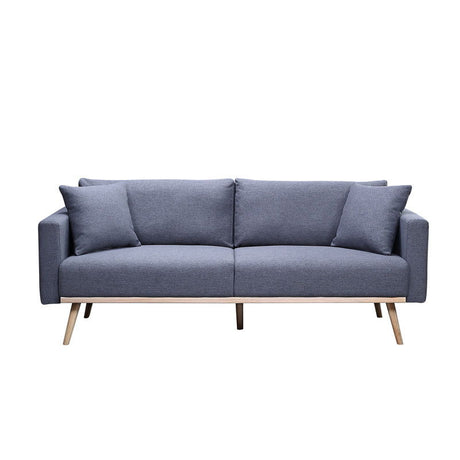 Easton - Linen Fabric Sofa With USB Charging Ports Pockets And Pillows by Lilola Home | Bel Furniture