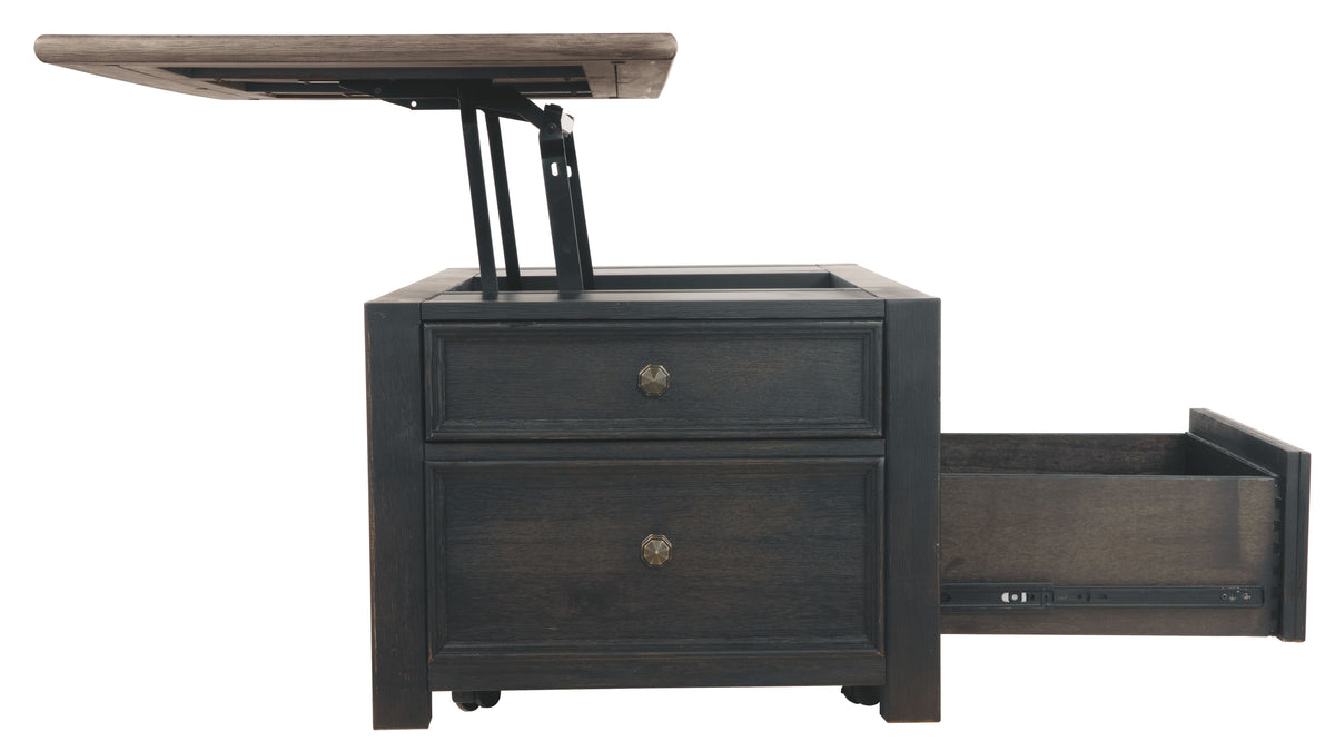 Tyler Creek - Grayish Brown / Black - Lift Top Cocktail Table by Signature Design by Ashley® | Bel Furniture