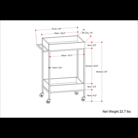 Simons - Bar Cart - Natural - view 2