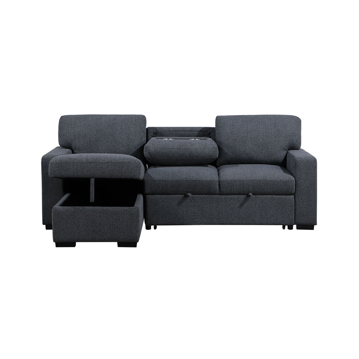 Terrence - Pull Out Sofa Bed - Dark Gray