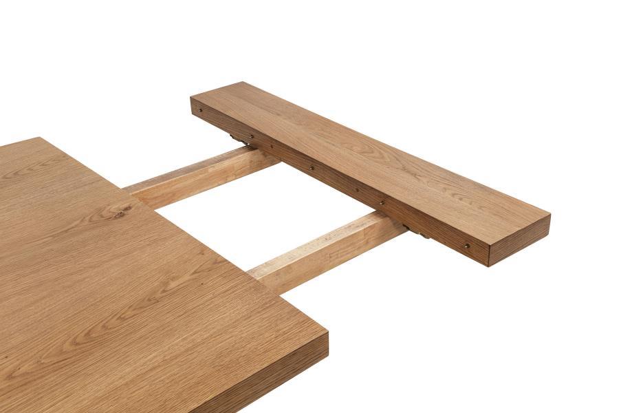 Middleton - 106" Extension Leaf Dining Table - Natural Brown by Coaster Fine Furniture | Bel Furniture