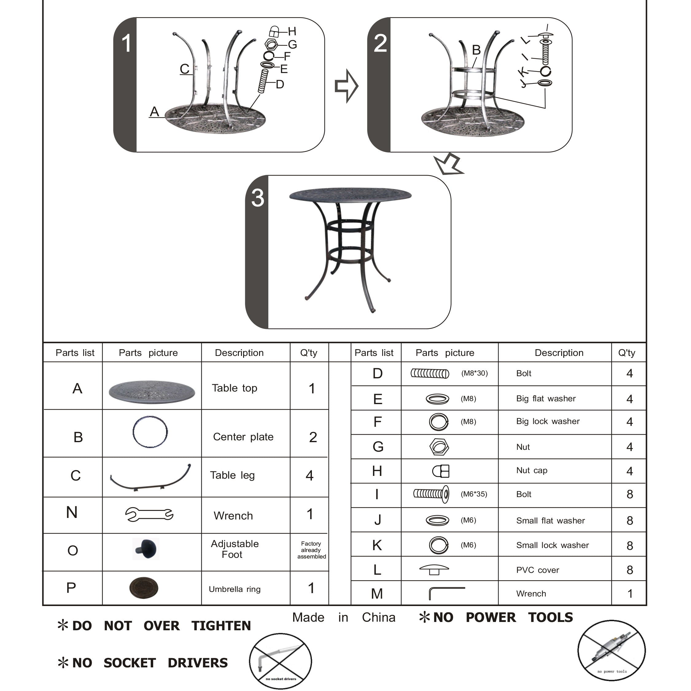 Bar Table - Dark Gray