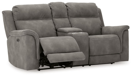 Next-Gen Durapella - Reclining Power Loveseat With Console - view 8