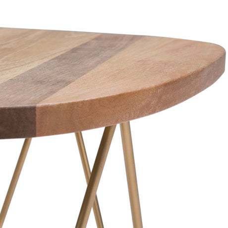 Patrice - Handcrafted Metal And Wood Accent Table - view 3