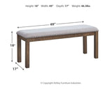 Moriville - Beige - Upholstered Bench by Signature Design by Ashley® | Bel Furniture