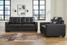 Barlin Mills - Living Room Set Black 2 Pc. Sofa, Loveseat by Benchcraft® | Bel Furniture