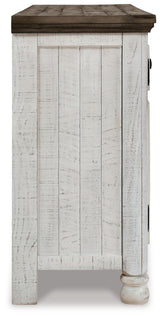 Havalance - Extra Large TV Stand - 4 Doors - Brown / Beige