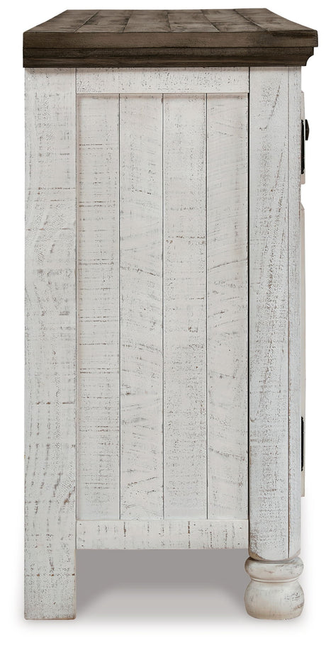 Havalance - Extra Large TV Stand - 4 Doors - Brown / Beige