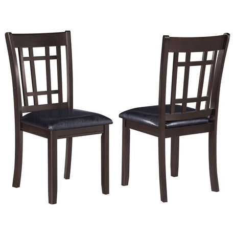 Lavon - Wood Dining Side Chair (Set of 2) Dark Brown by CoasterEveryday | Bel Furniture