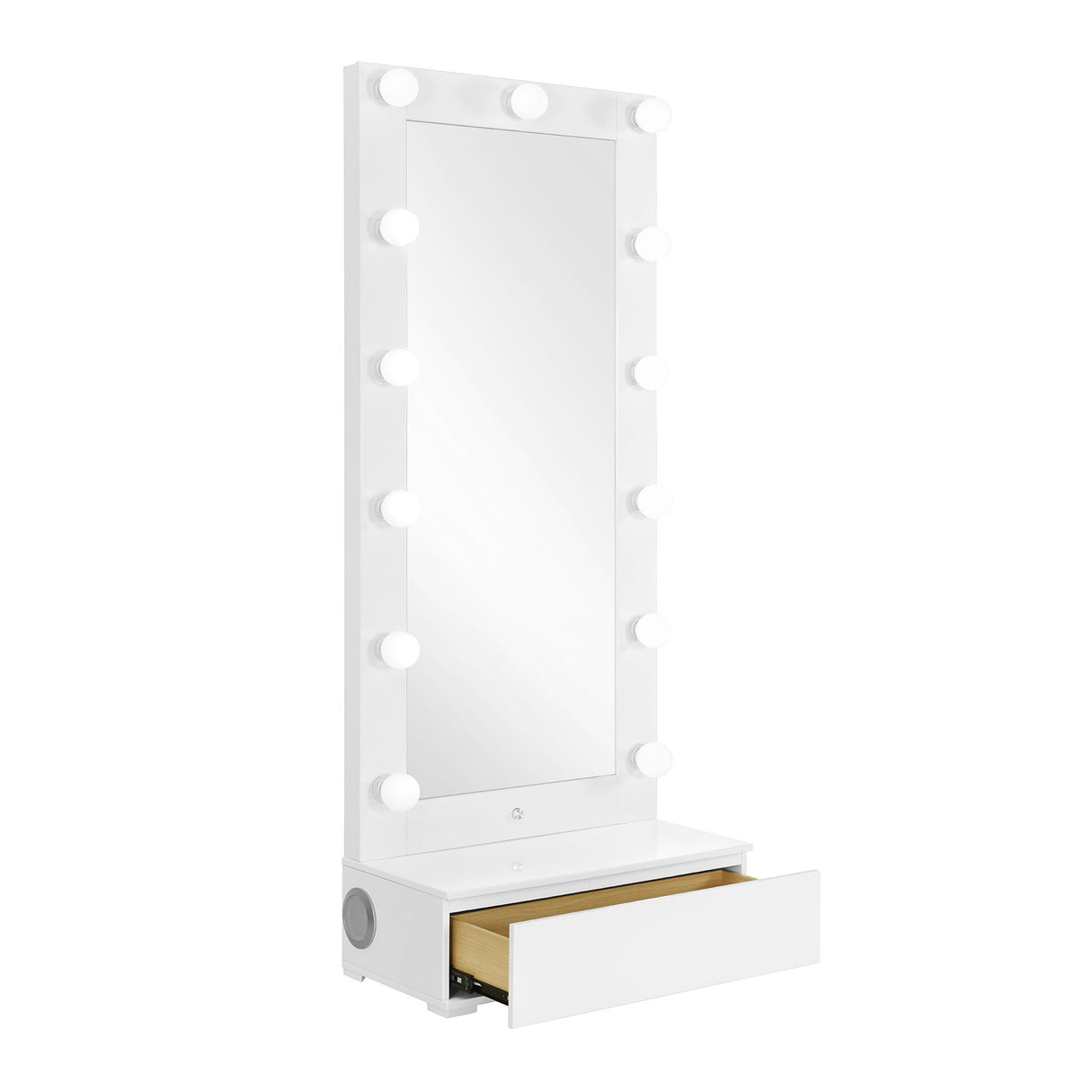 Elisa - Narrow Tall Mirror With Speaker And Drawer