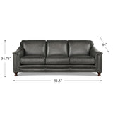 Belfast - Top Grain Leather Sofa Couch by Hydeline Furniture | Bel Furniture