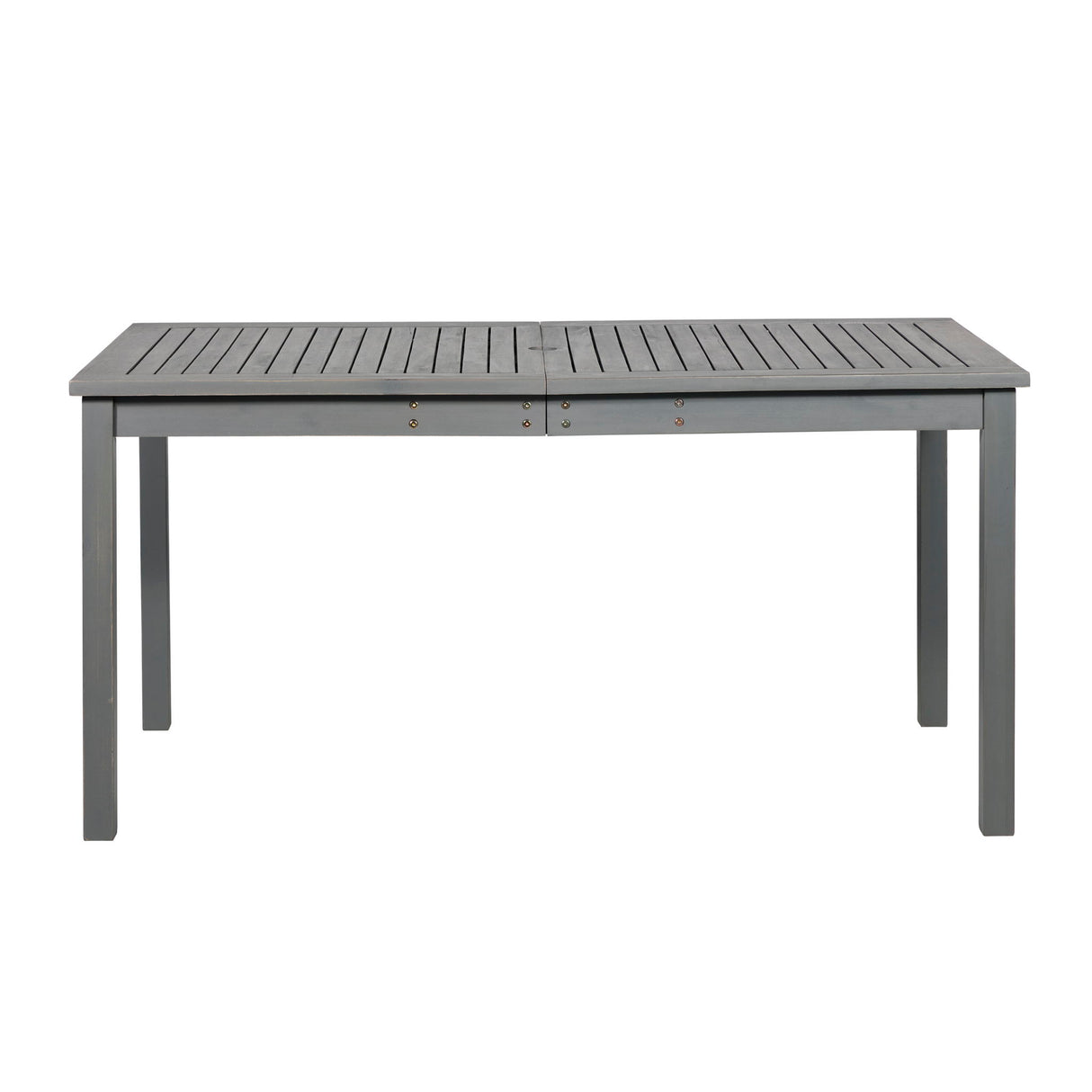 Contemporary Slat Top Acacia Wood Outdoor Dining Table by Walker Edison | Bel Furniture