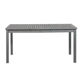 Contemporary Slat Top Acacia Wood Outdoor Dining Table by Walker Edison | Bel Furniture