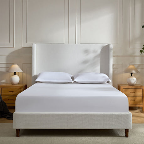 Harper - Tall Headboard Upholstered Bed / High Headboard / Elegant Simplicity / No Box Spring Needed - view 4