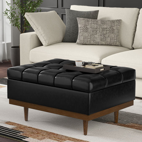 Mariah - Upholstered Lift Top Table Storage Ottoman - view 7