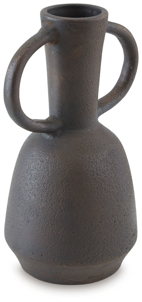Aadeen - Vase Dark Brown 8''W x 7''D x 14''H by Signature Design by Ashley® | Bel Furniture