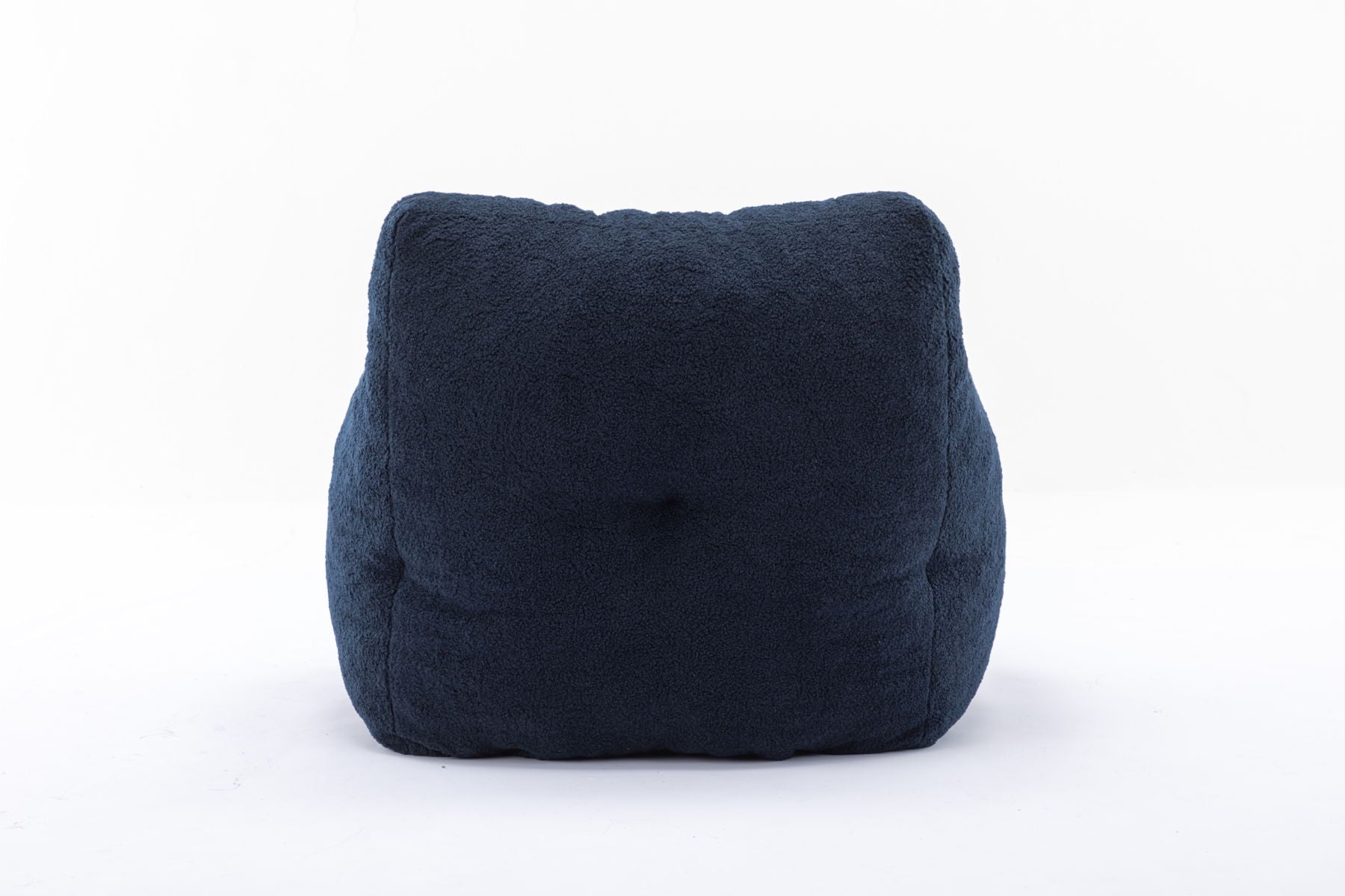 Soft Teddy Fabric Tufted Foam Bean Bag Chair With Teddy Fabric