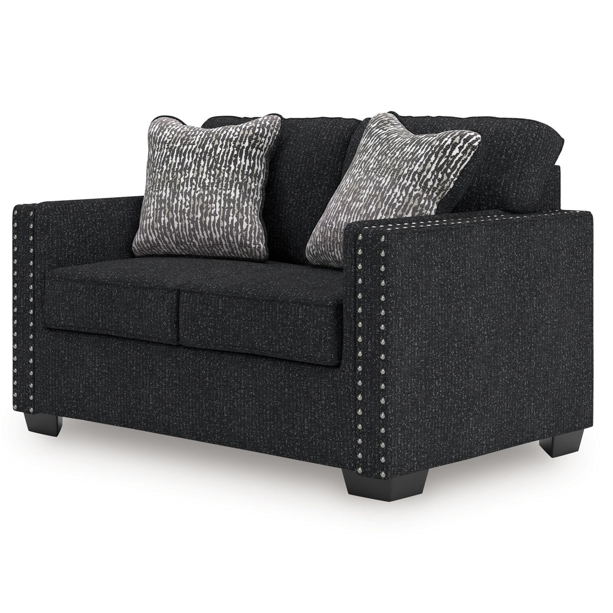 Jasmine Peaks - Loveseat - Coal - view 2