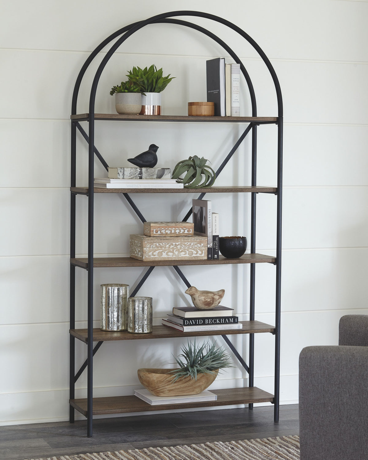 Galtbury - Brown / Black - Bookcase by Signature Design by Ashley® | Bel Furniture