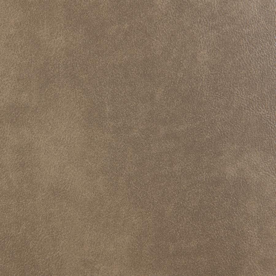 Scotland - Faux Leather Upholstered Track Arm Chair