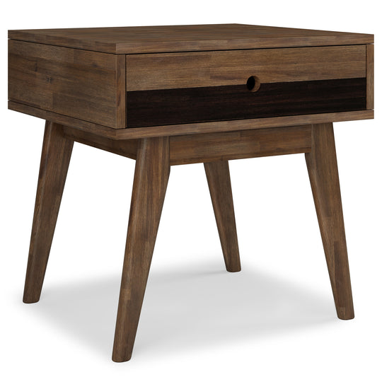 Clarkson - Rustic Table Dark Brown End Tables by Simpli-Home | Bel Furniture