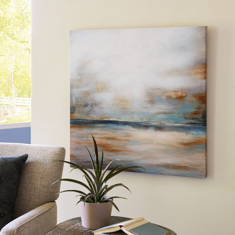 Weatheridge - Grey / Gold - Wall Art by Signature Design by Ashley® | Bel Furniture