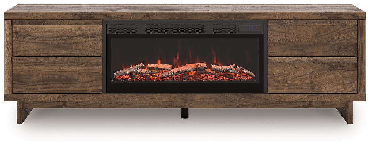 Zadilyn - TV Stand With Fireplace Option Dark Brown Fireplace TV Stands by Signature Design by Ashley® | Bel Furniture