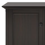 Amherst - Wide 3 Door Storage Cabinet - Hickory Brown by Simpli-Home | Bel Furniture
