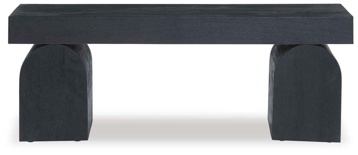 HoLGrove - Black - Accent Bench by Signature Design by Ashley® | Bel Furniture