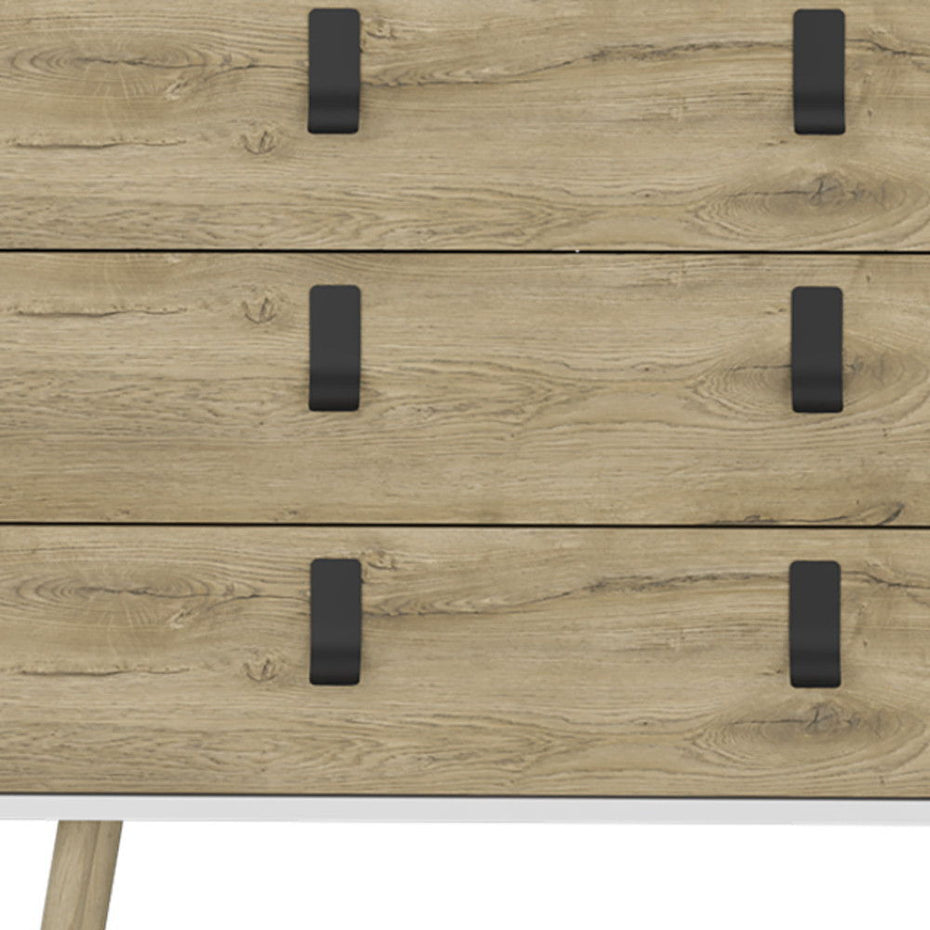 3 Drawer Dresser - White / Natural