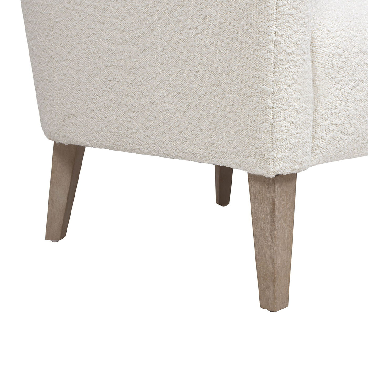 Nimbus - Curved Accent Chair - Ivory White by Jennifer Taylor Home | Bel Furniture