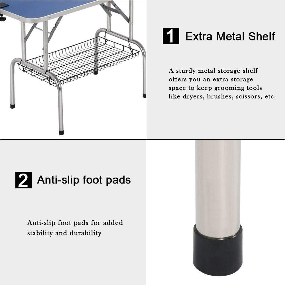 Large Grooming Table For Pet Dog And Cat With Adjustable Arm And Clamps Large Heavy Duty Animal Grooming Table