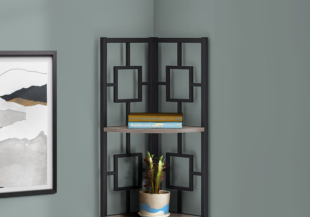 4 Tier Bookshelf, Bookcase, Etagere, Corner, For Office, Contemporary