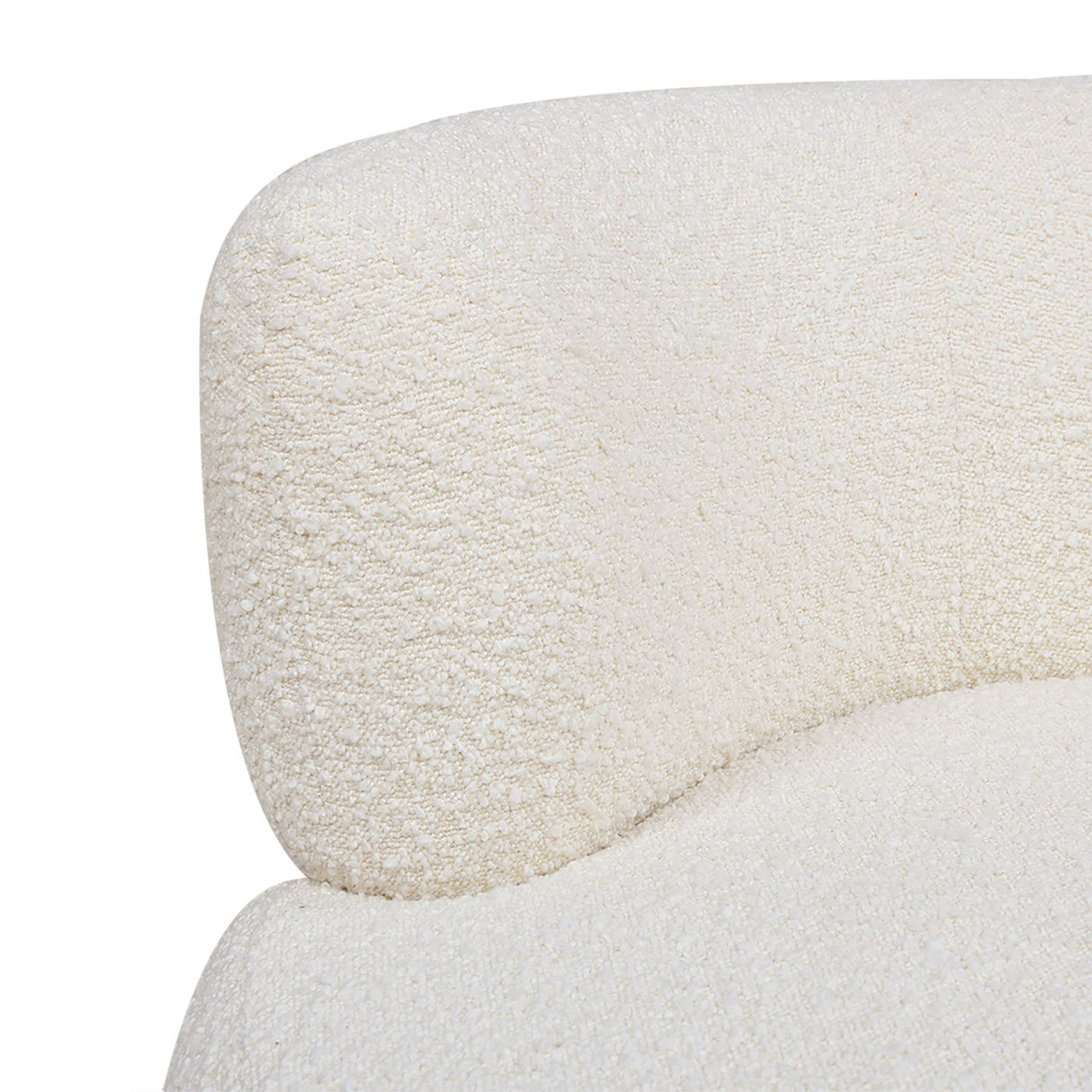 Fuji - 360 Swivel Low Barrel Back Accent Chair - Ivory White by Jennifer Taylor Home | Bel Furniture