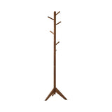 Devlin - 6 Hook Freestanding Wood Coat Rack Hat Hanger Dark Brown by CoasterEveryday | Bel Furniture