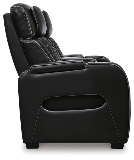 Boyington - Power Reclining Loveseat With Console/Adj Hdrst by Signature Design by Ashley® | Bel Furniture